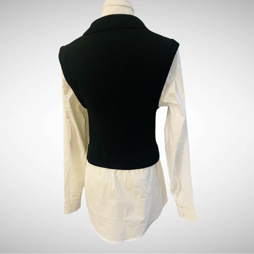 New! PISTOLA SOFIA V-NECK COLLARED VEST ATTACHED SHIRT SIZE SMALL - Picture 7 of 14